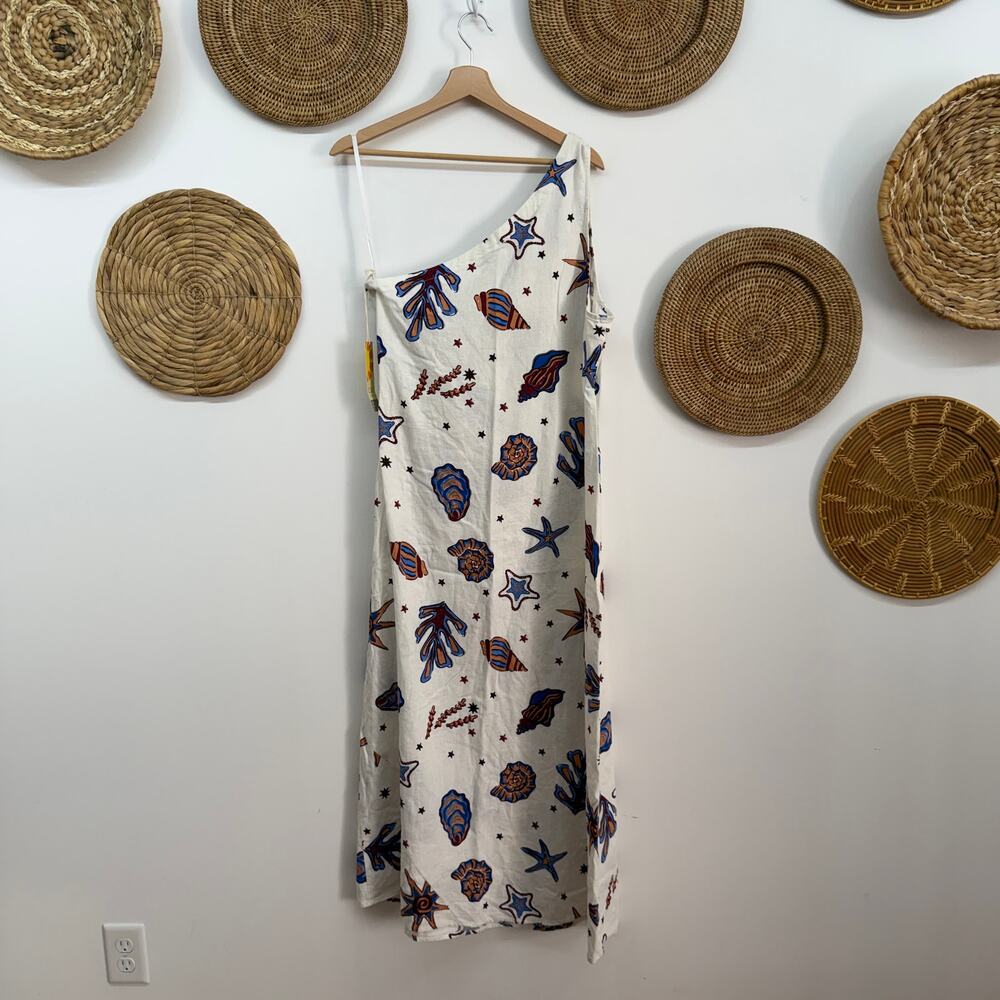 NEW C&C California One Shoulder Midi Dress Large - Picture 3 of 6